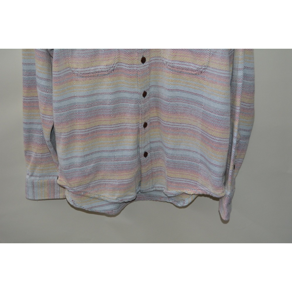 Outerknown Blanket Shirt Men's M – Sunrise Mojave Stripe – Long Sleeve Button Up - Picture 3 of 6